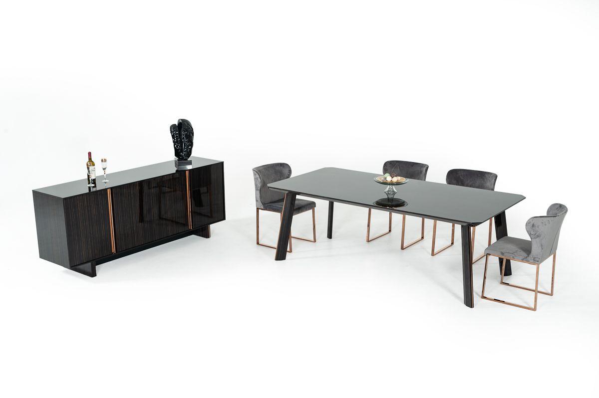 

    
VGHBHN54-GRY-2pcs Modern Grey Velvet & Rosegold Dining Chairs Set by VIG Modrest Chadwick
