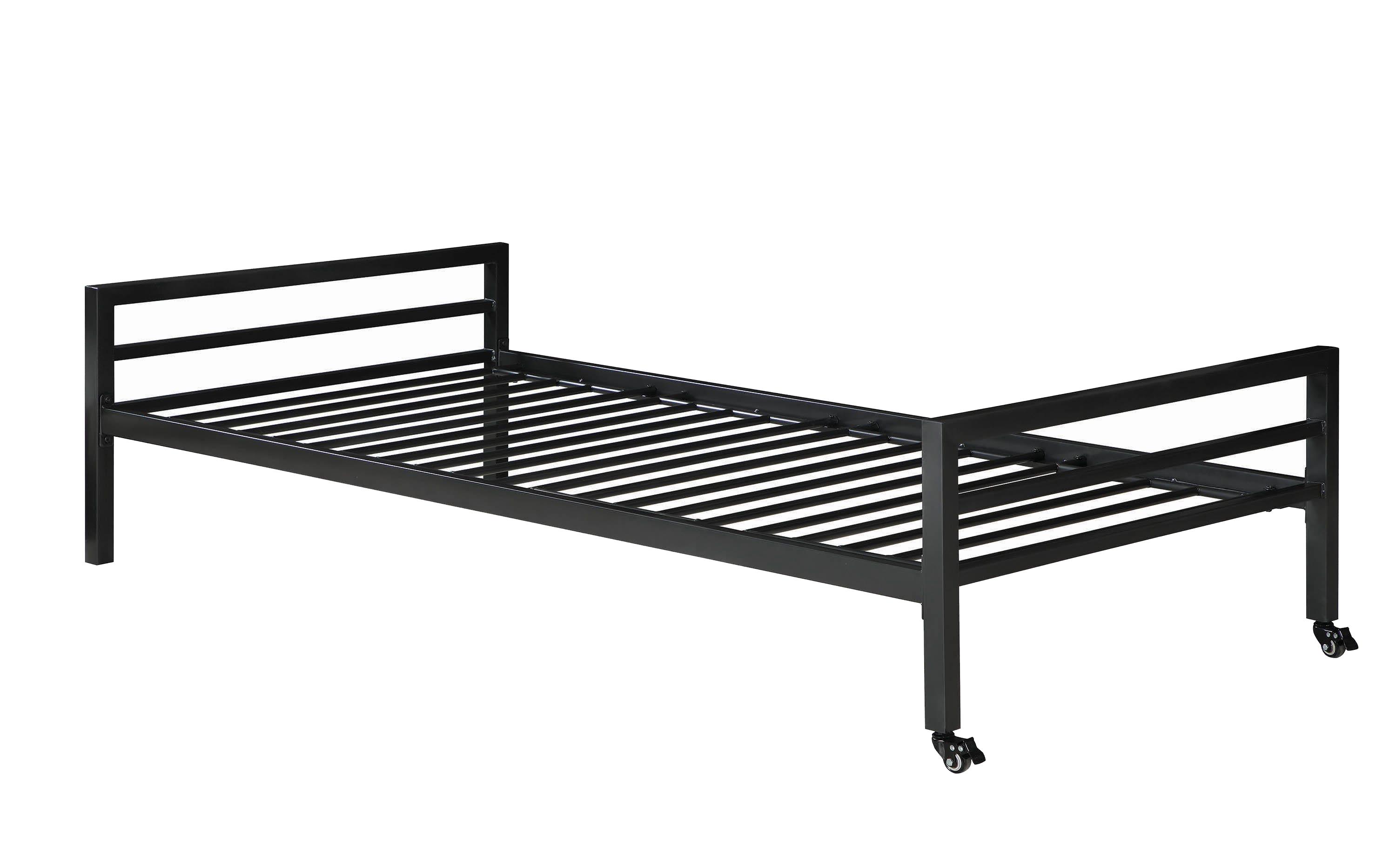 

    
Modern Gunmetal Steel Twin Bed Coaster 400962T Hadley
