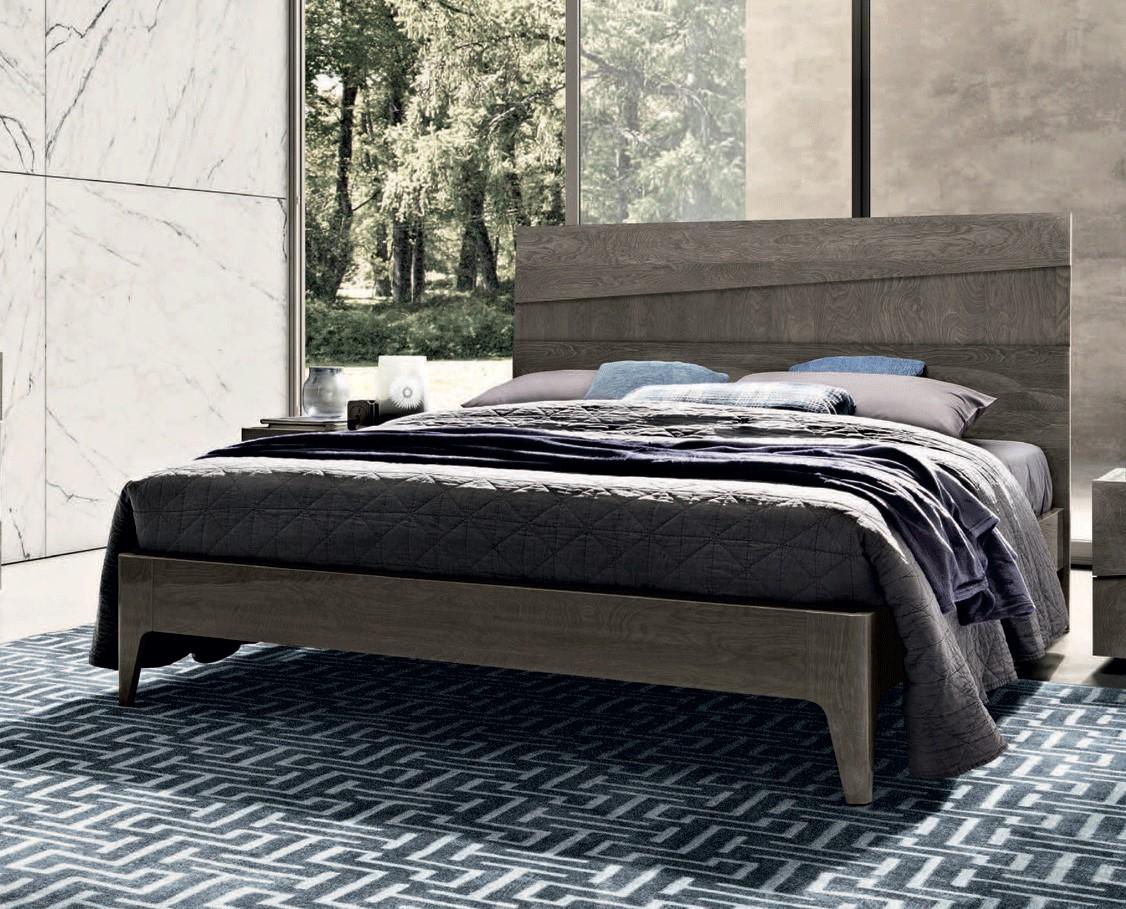 Contemporary, Modern Platform Bed Tekno Tekno-Q in Gray 