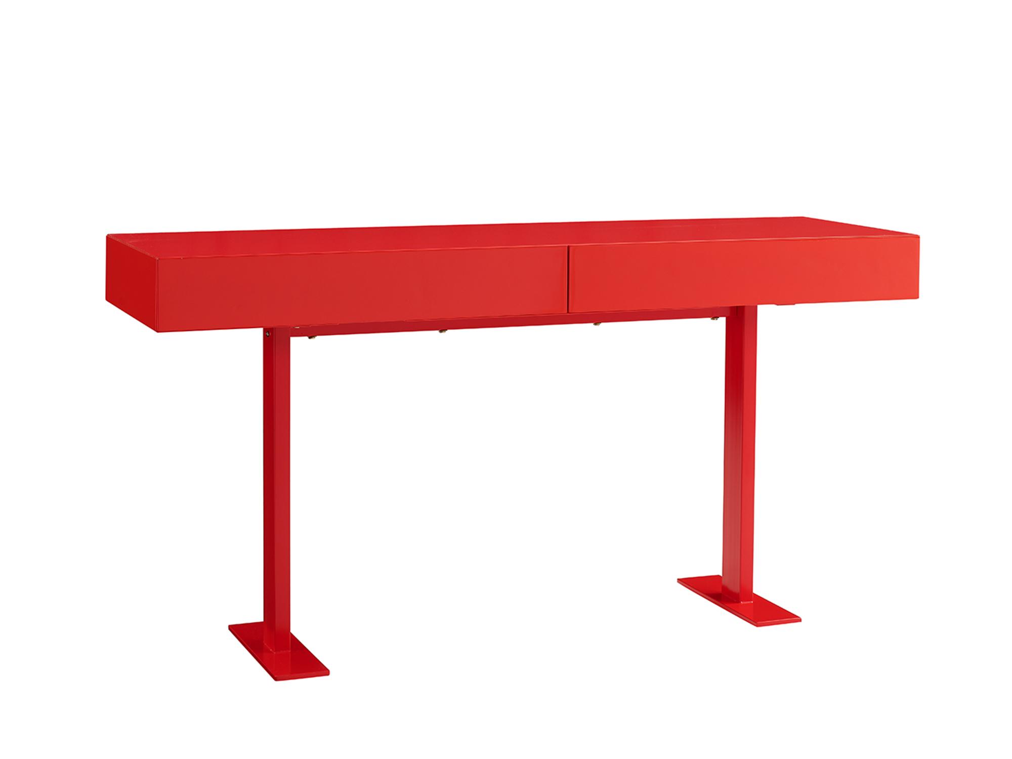 Modern Console Table CO1646-RED Liam CO1646-RED in Red 