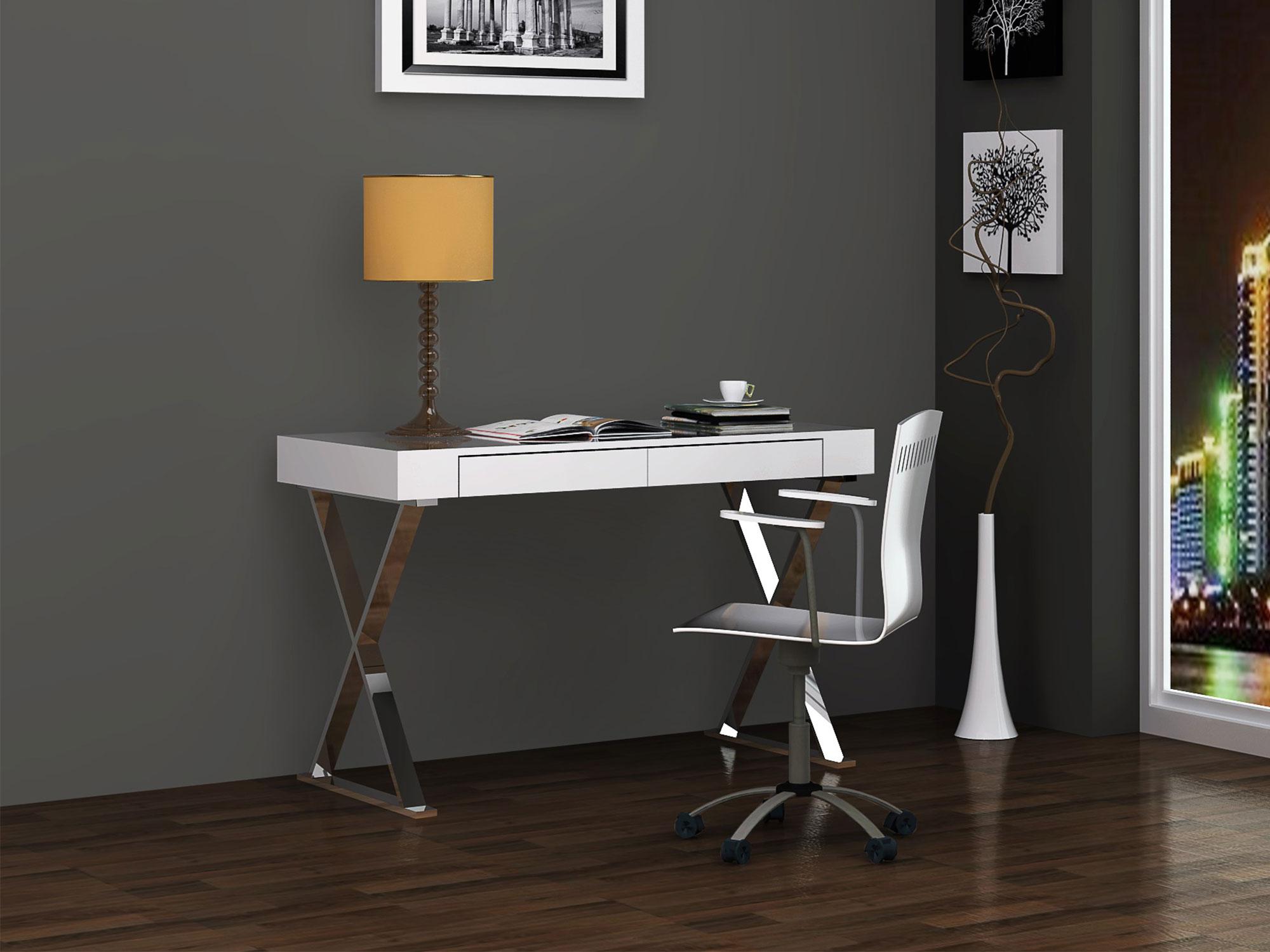 

    
WhiteLine DK1205L-WHT Elm Desk White DK1205L-WHT
