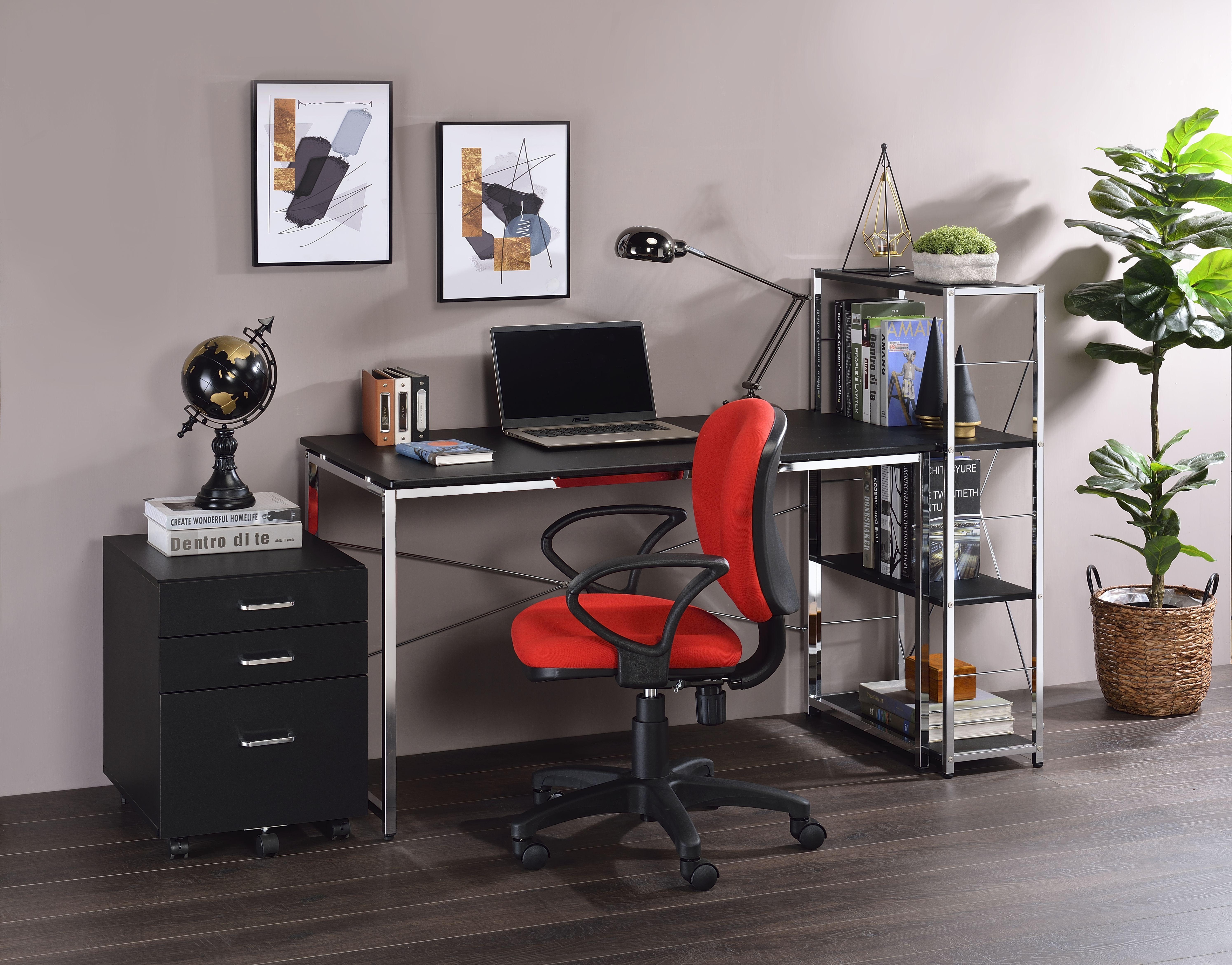 

    
Modern Home Office Set White & Chrome Finish 3pcs by Acme 93190 3PCS
