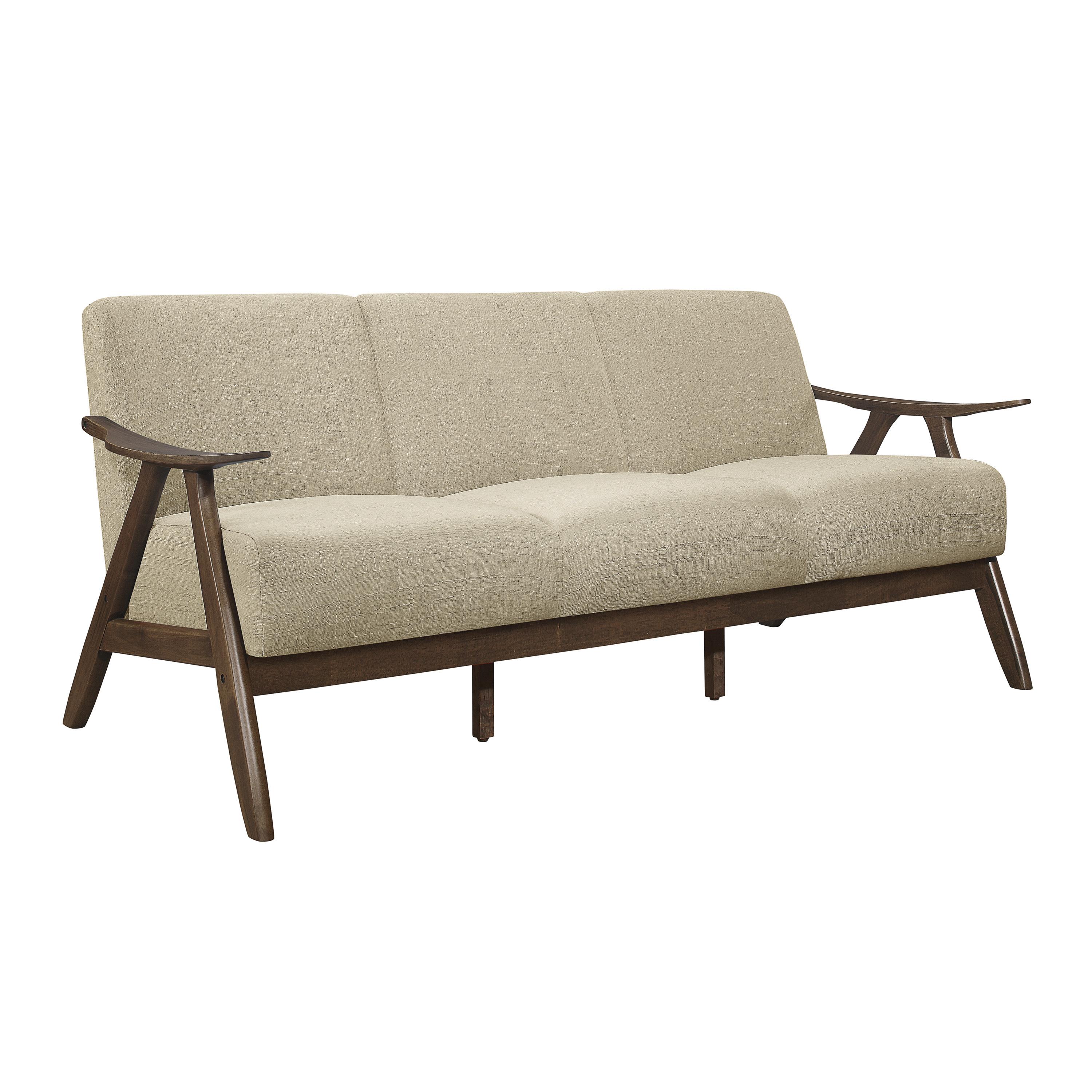 

    
Modern Light Brown Textured Sofa Homelegance 1138BR-3 Damala
