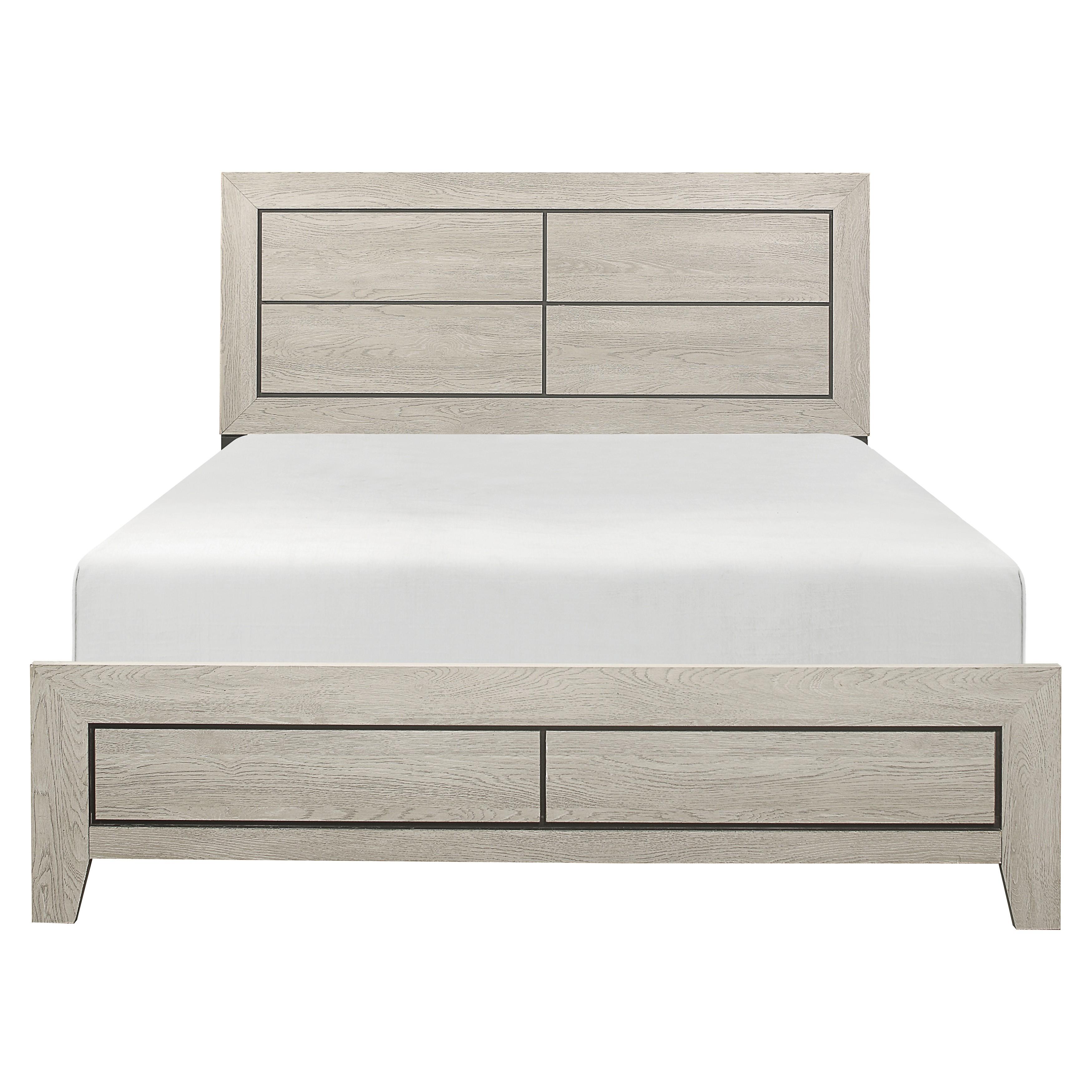 

    
Modern Light Brown Wood Queen Bed Homelegance 1525-1 Quinby
