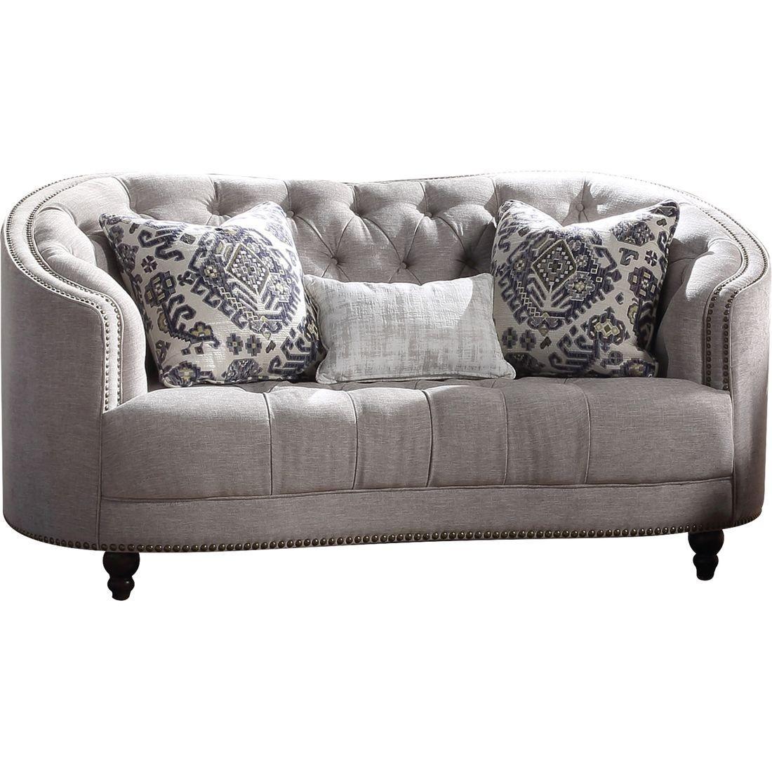 

    
Acme Furniture Saira Sofa and Loveseat Set Light Gray 52060-2pcs
