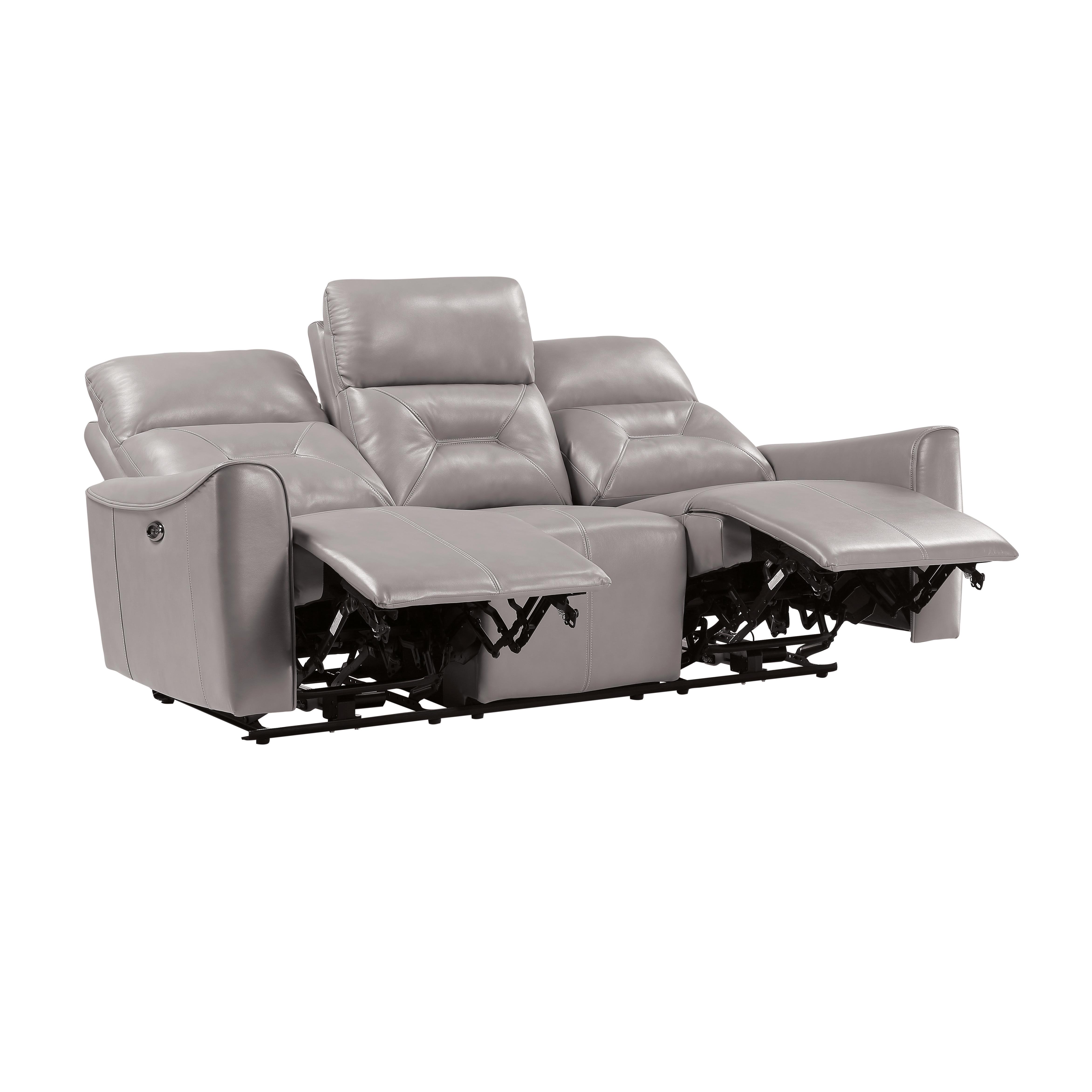 

                    
Homelegance 9446CB-PW-2PC Burwell Power Reclining Set Light Gray Faux Leather Purchase 
