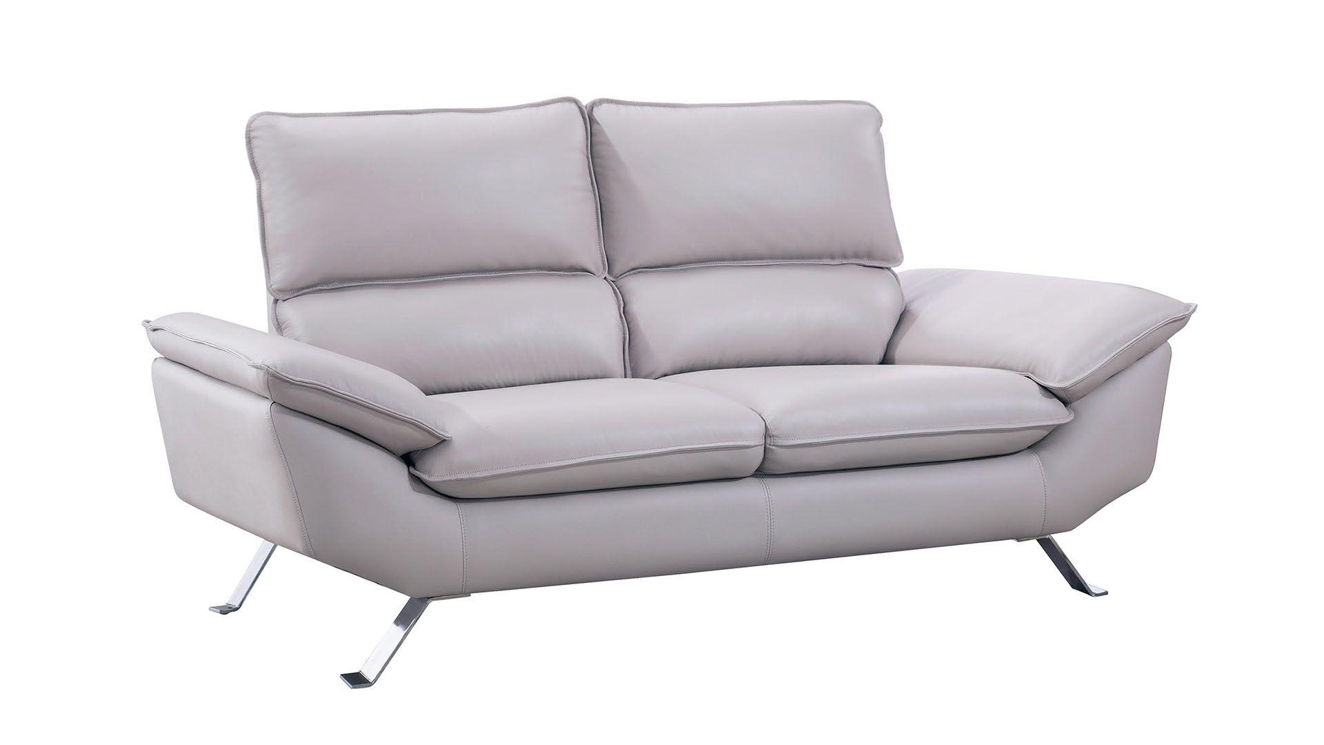 

                    
American Eagle Furniture EK152-LG Sofa Set Light Gray Italian Leather Purchase 
