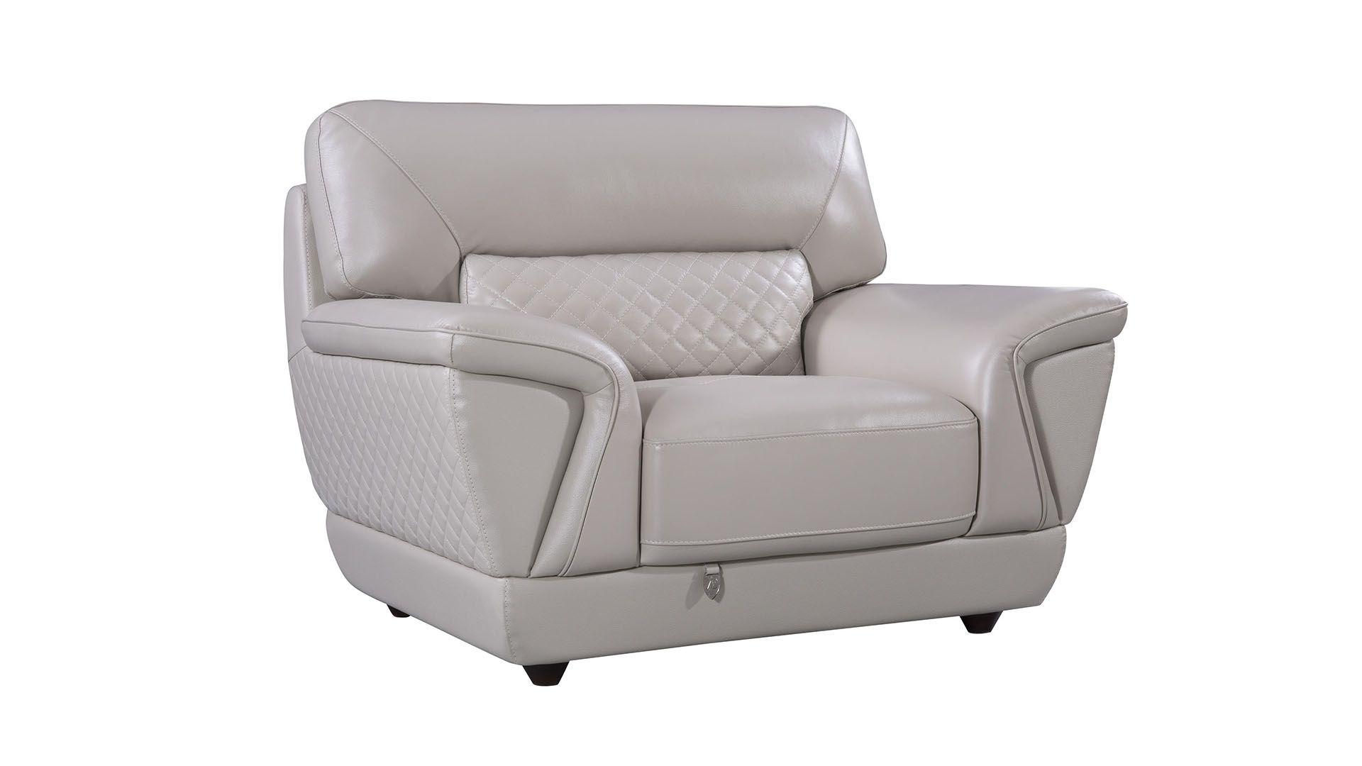 

                    
American Eagle Furniture EK099-LG Sofa Set Light Gray Italian Leather Purchase 
