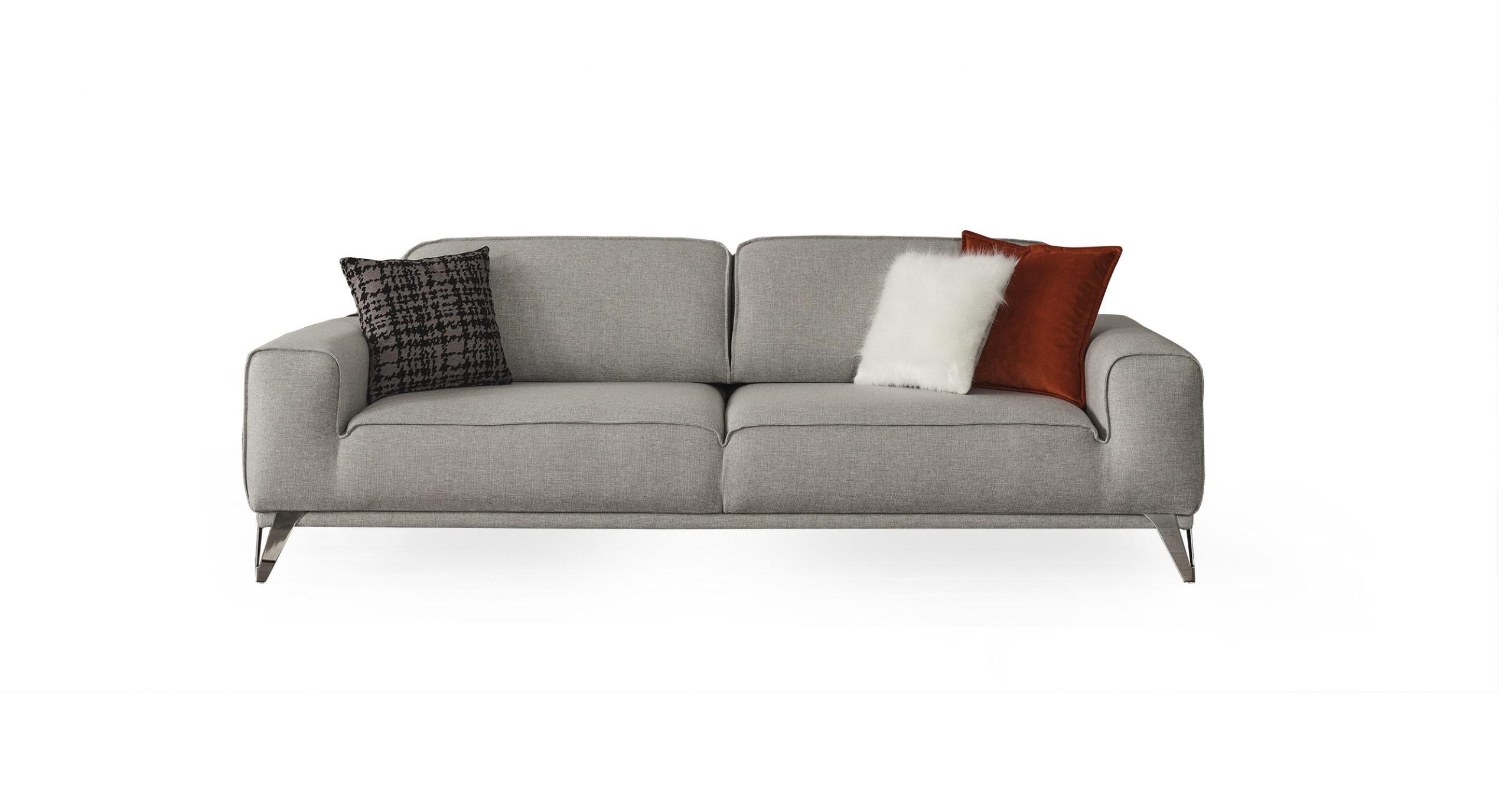 Modern Sofa bed SO1755F-LGRY Bursa SO1755F-LGRY in Light Gray Linen