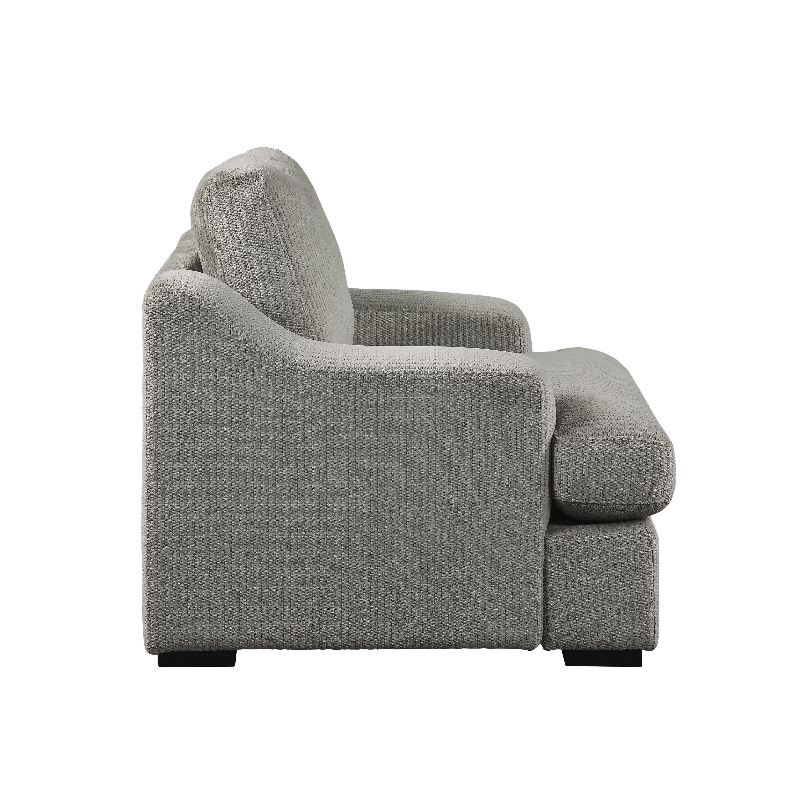 

    
Modern Light Gray Microfiber Arm Chair Homelegance 9404GY-1 Orofino
