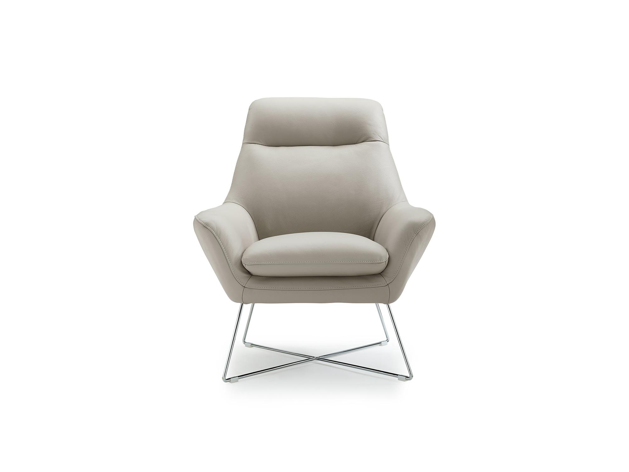 

    
Modern Light Gray Top Grain Leather Chair WhiteLine CH1352L-LGRY Daiana
