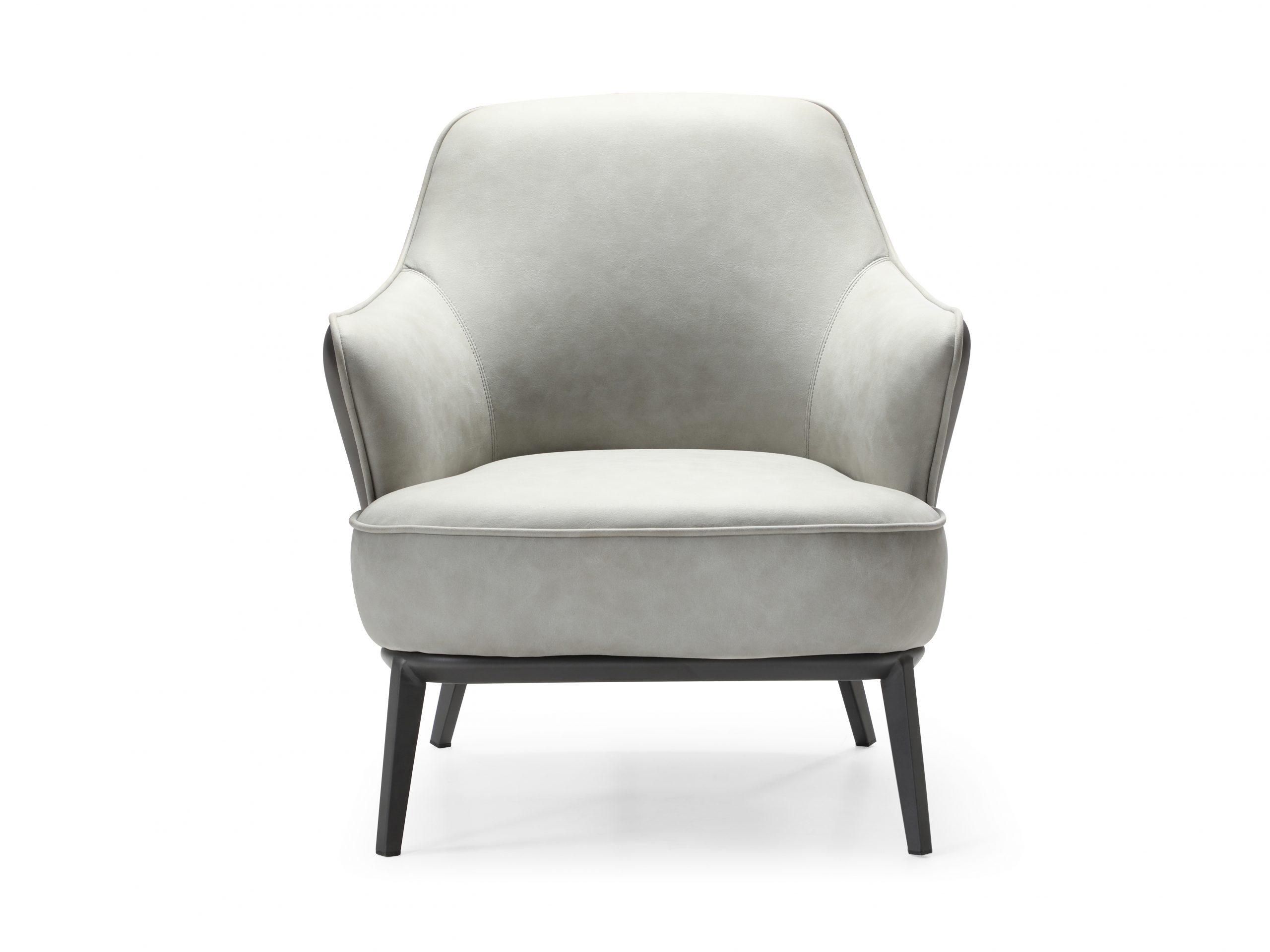 Modern Accent Chair CH1705FP-LGRY/DGRY Sunizona CH1705FP-LGRY/DGRY in Light Gray Fabric
