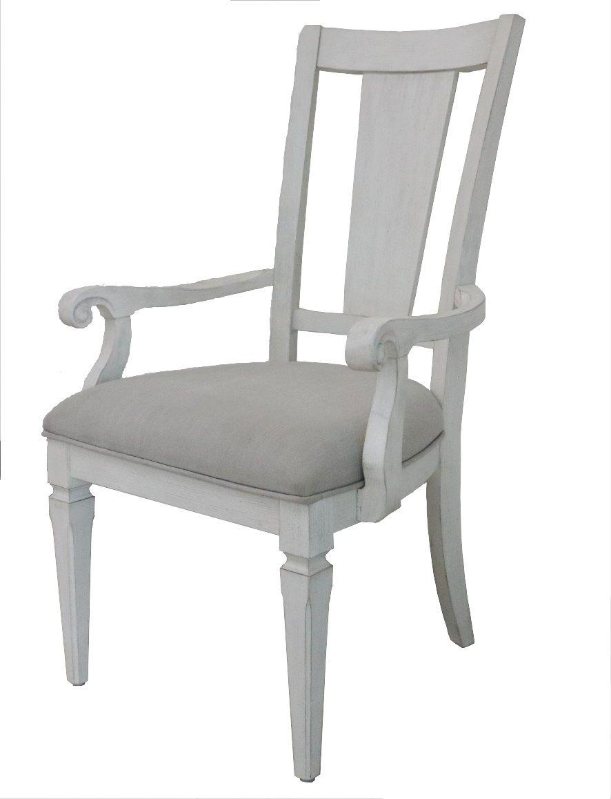 Modern Dining Room Set Katia Arm Chair Set 2PCS DN02488-AC-2PCS DN02488-AC-2PCS in Light Gray, White Linen