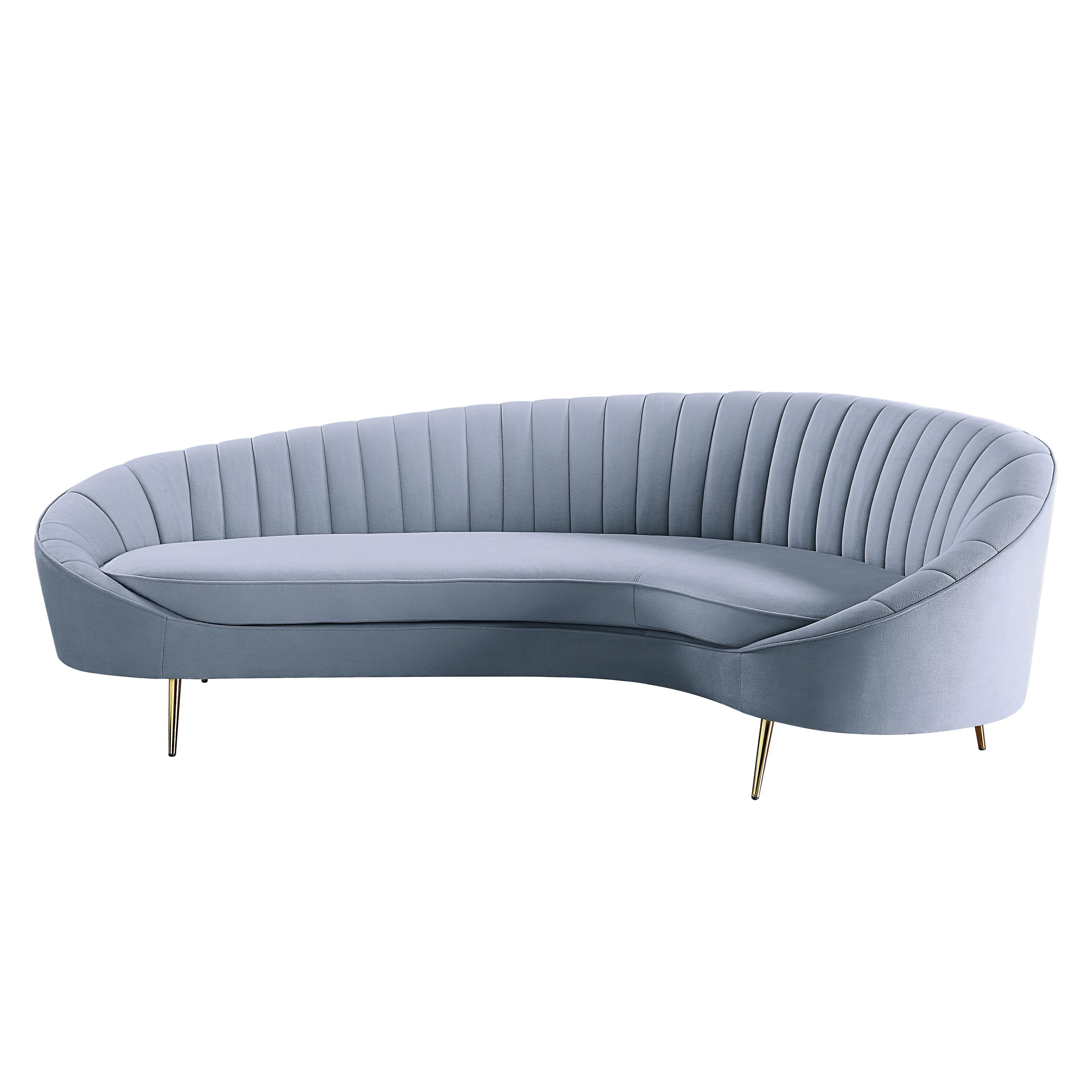 

    
Modern Light Grey Velvet Sofa by Acme Ballard LV00204
