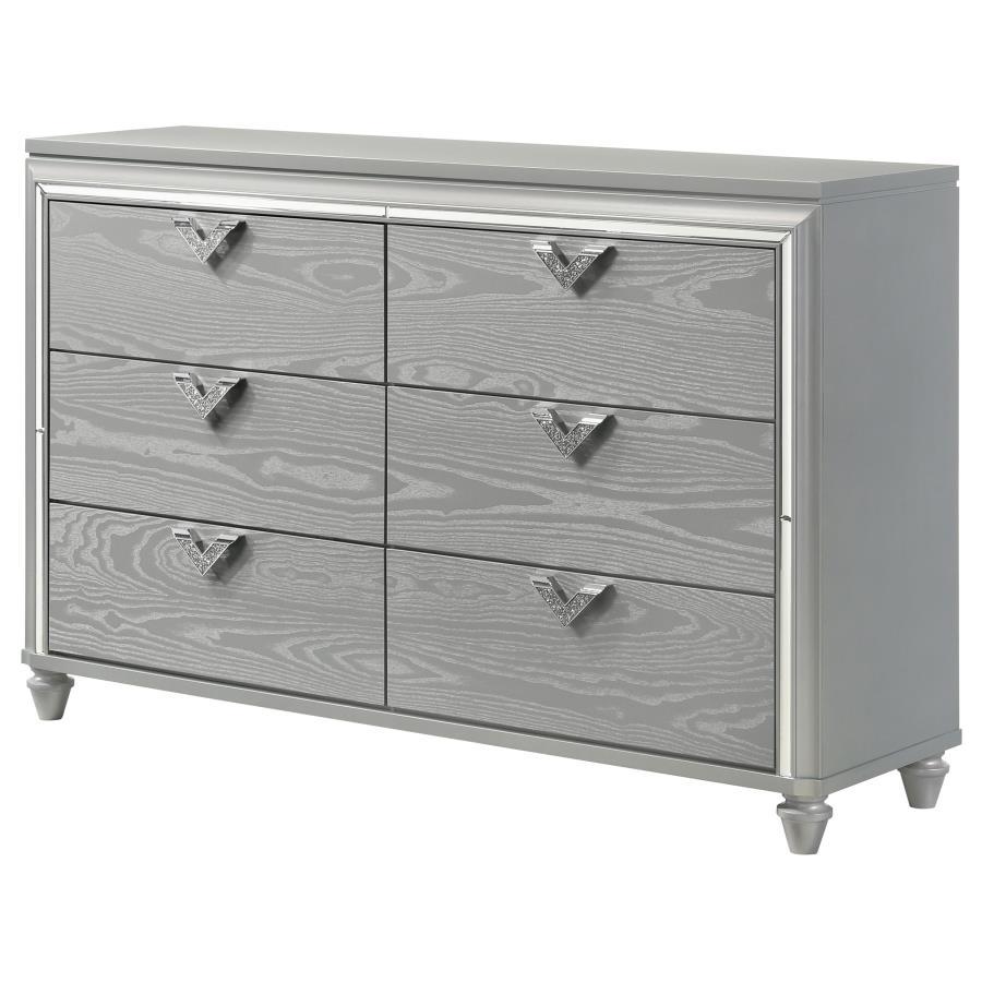 

    
224723-D-2PCS Modern Light Silver Wood Dresser With Mirror 2PCS Coaster Veronica 224723
