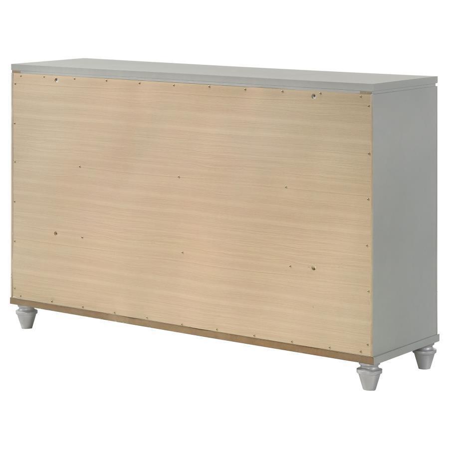 

                    
Buy Modern Light Silver Wood Dresser With Mirror 2PCS Coaster Veronica 224723
