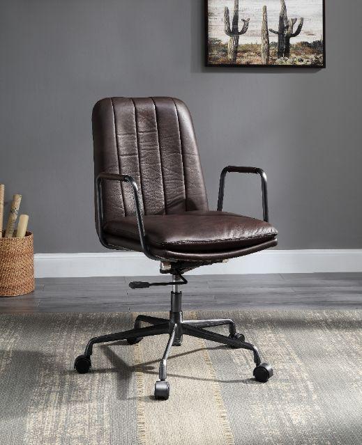

    
93173 Modern Mars Finish Top Grain Leather Office Chair by Acme Eclarn 93173
