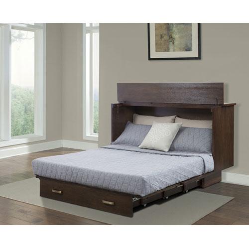 Modern Cabinet Bed Creden-ZzZ Pekoe Full Cabinet Bed 503-15-CB-F 503-15-CB-F in Medium Brown 