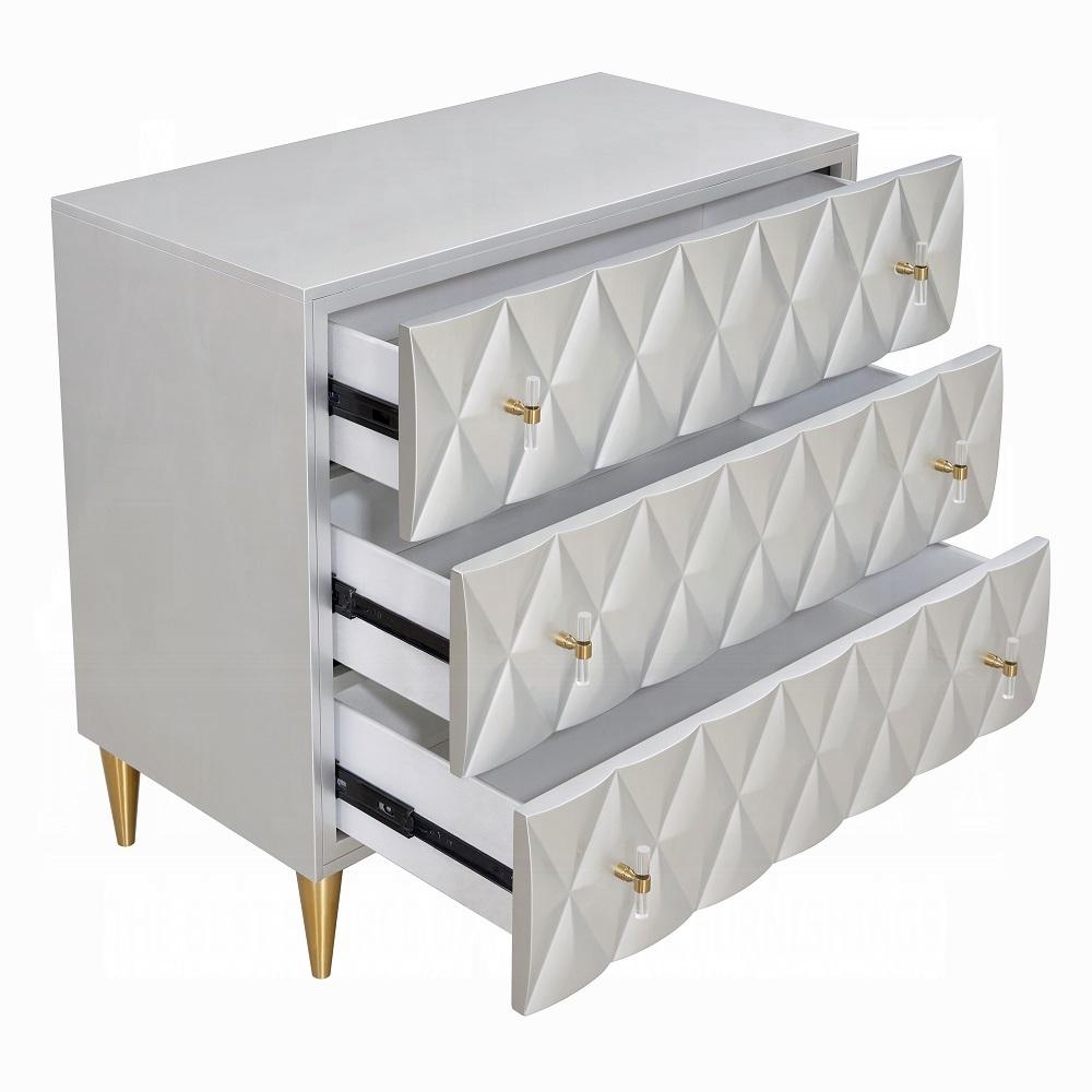 

    
Modern Metallic Silver/Champagne Composite Wood Console Cabinet Acme Anson AC02507
