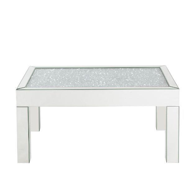 

    
Modern Mirrored & Faux Diamonds Coffee Table by Acme Noralie 84705
