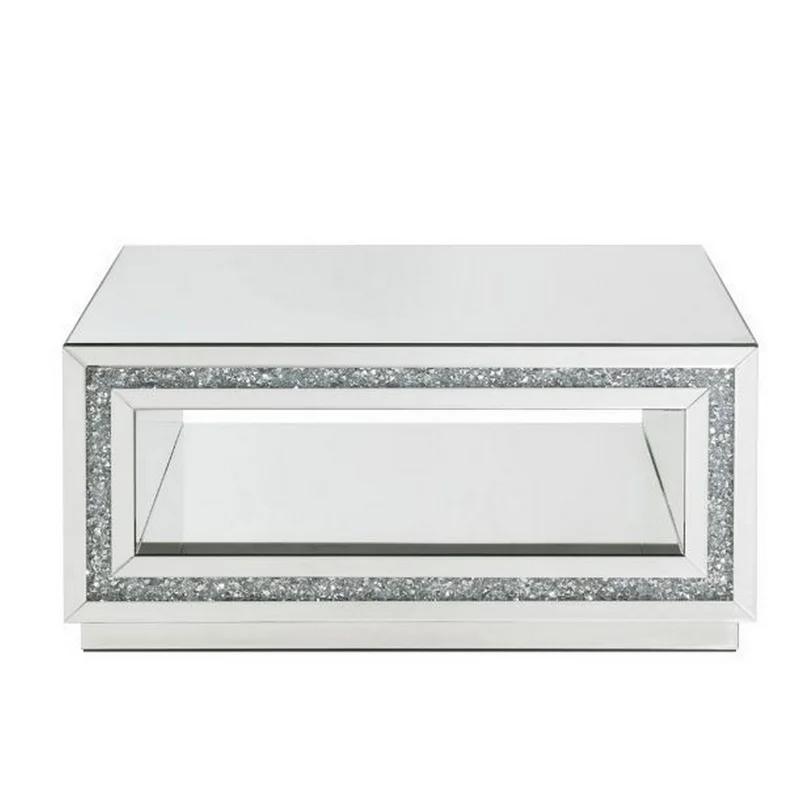 

    
Modern Mirrored & Faux Diamonds Coffee Table by Acme Noralie 84735
