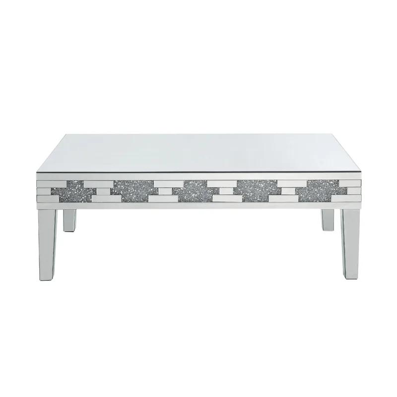 

    
Modern Mirrored & Faux Diamonds Coffee Table by Acme Noralie 88055
