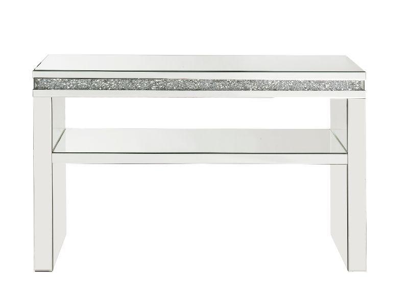 

    
 Shop  Modern Mirrored & Faux Diamonds Coffee Table + End Table + Sofa Table by Acme Noralie 84715-3pcs
