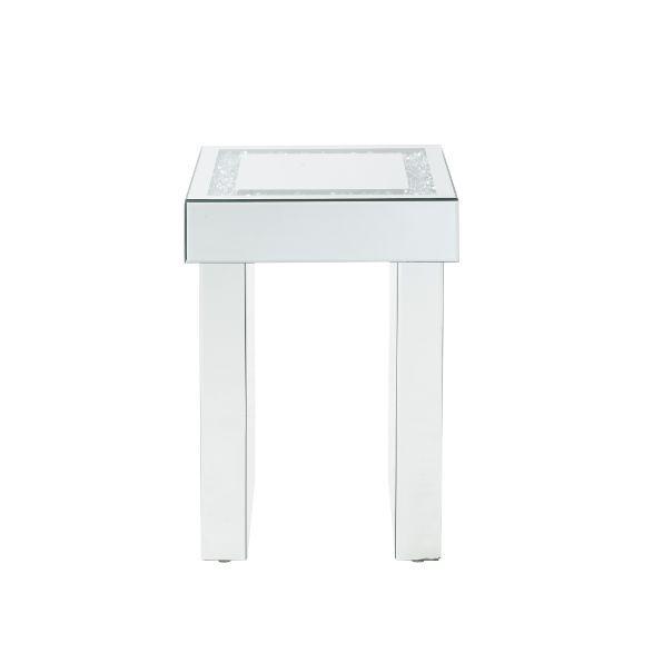

    
Acme Furniture Noralie End Table Mirrored 84702
