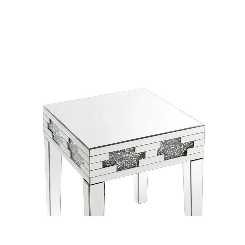 

    
Acme Furniture Noralie End Table Mirrored 88057
