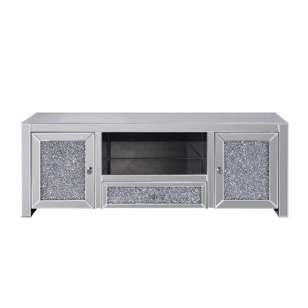 

    
Acme Furniture Noralie TV Stand Mirrored 91450

