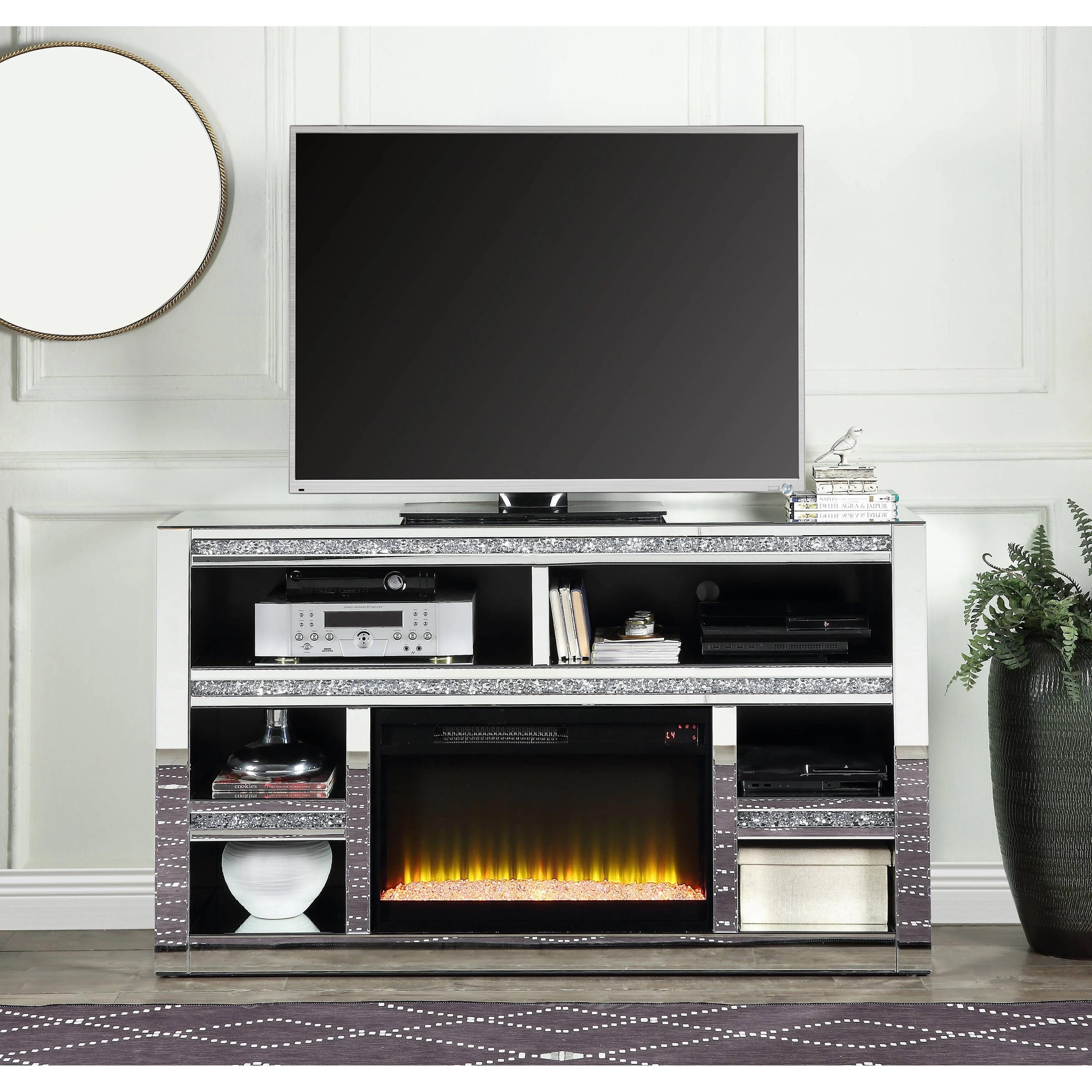 

    
Acme Furniture Noralie TV Stand Mirrored LV00311
