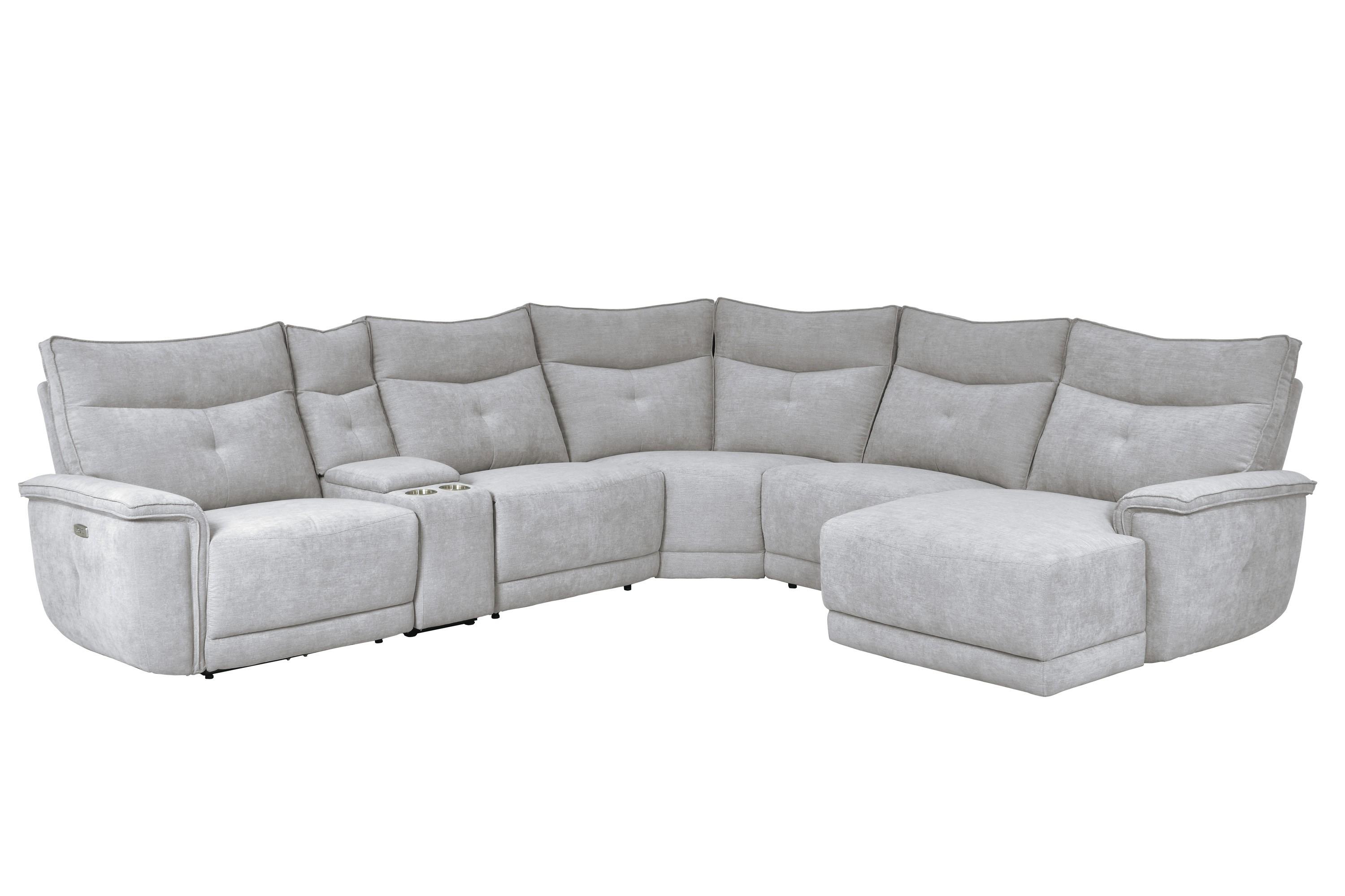 

    
Modern Mist Gray Textured 6-Piece RSF Power Reclining Sectional Homelegance 9509MGY Tesoro
