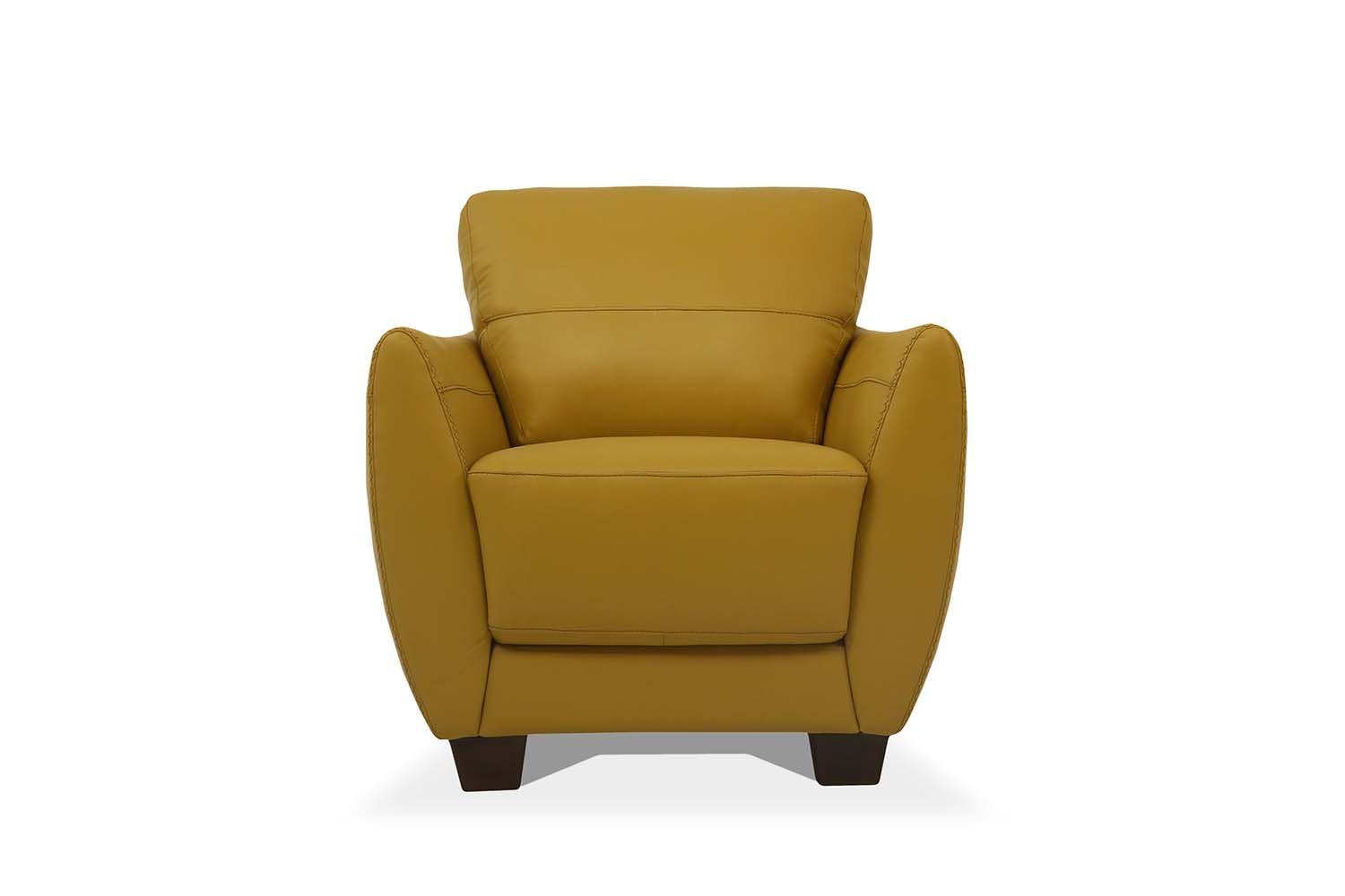 

    
Modern Mustard Leather Chair by Acme Valeria 54947

