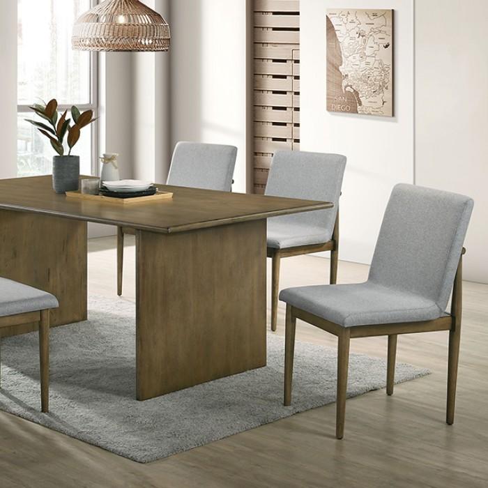 

    
Modern Natural Tone/Light Gray Solid Wood Dining Room Set 7PCS Furniture of America St Gallen CM3244NT-T-7PCS
