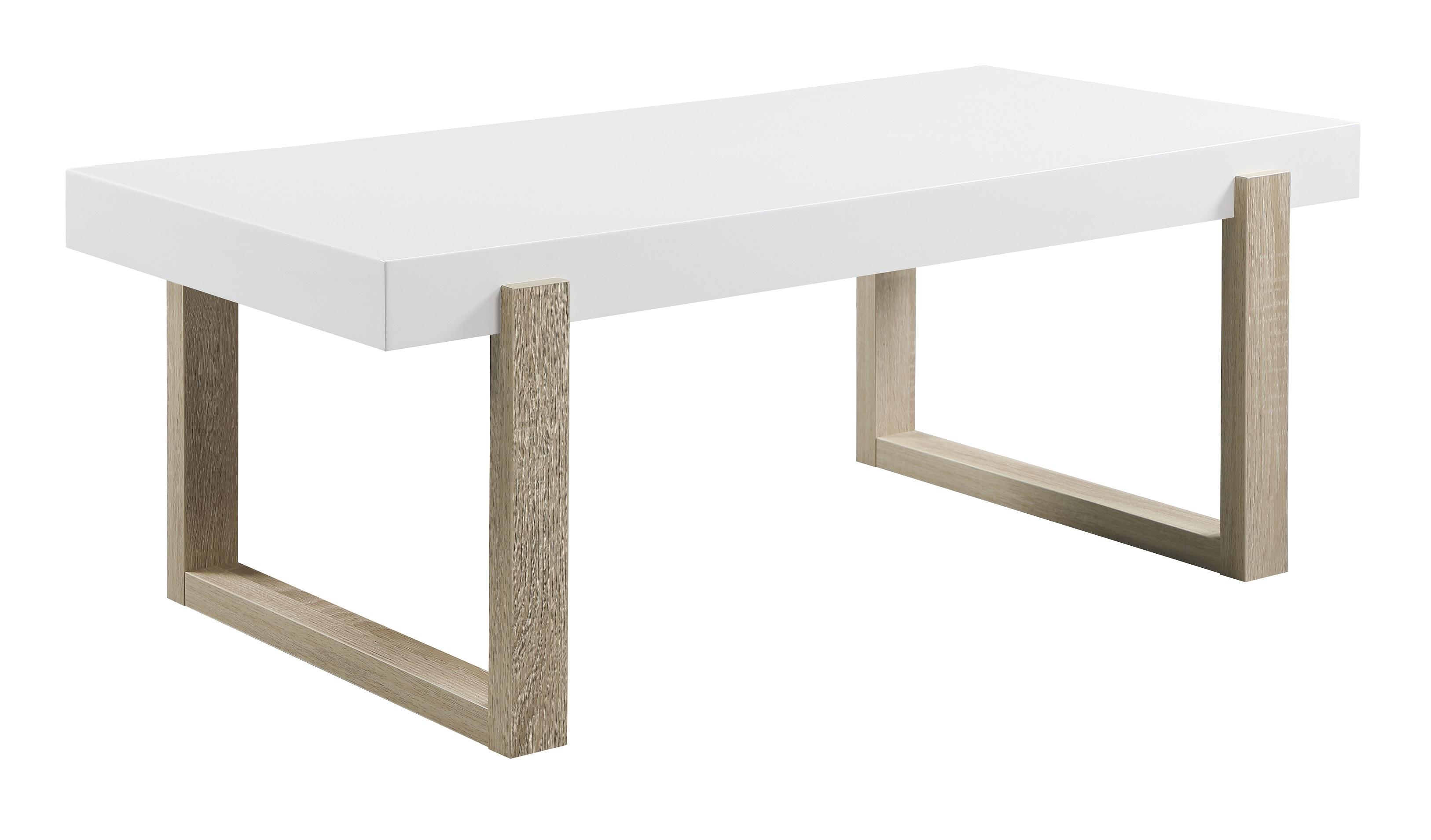 Modern Coffee Table 753398 753398 in Natural, White 