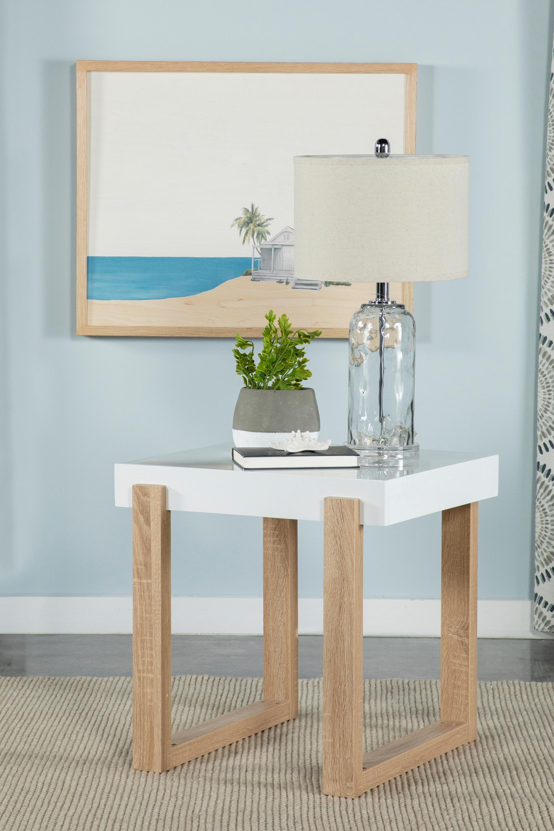 

                    
Coaster 753397 End Table Natural/White  Purchase 
