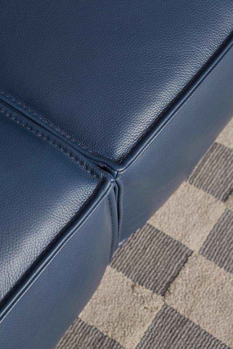 

    
EK8008-NB-Set-2 Navy Blue Full Leather Sofa Set 2Pcs EK8008-NB Modern Urban
