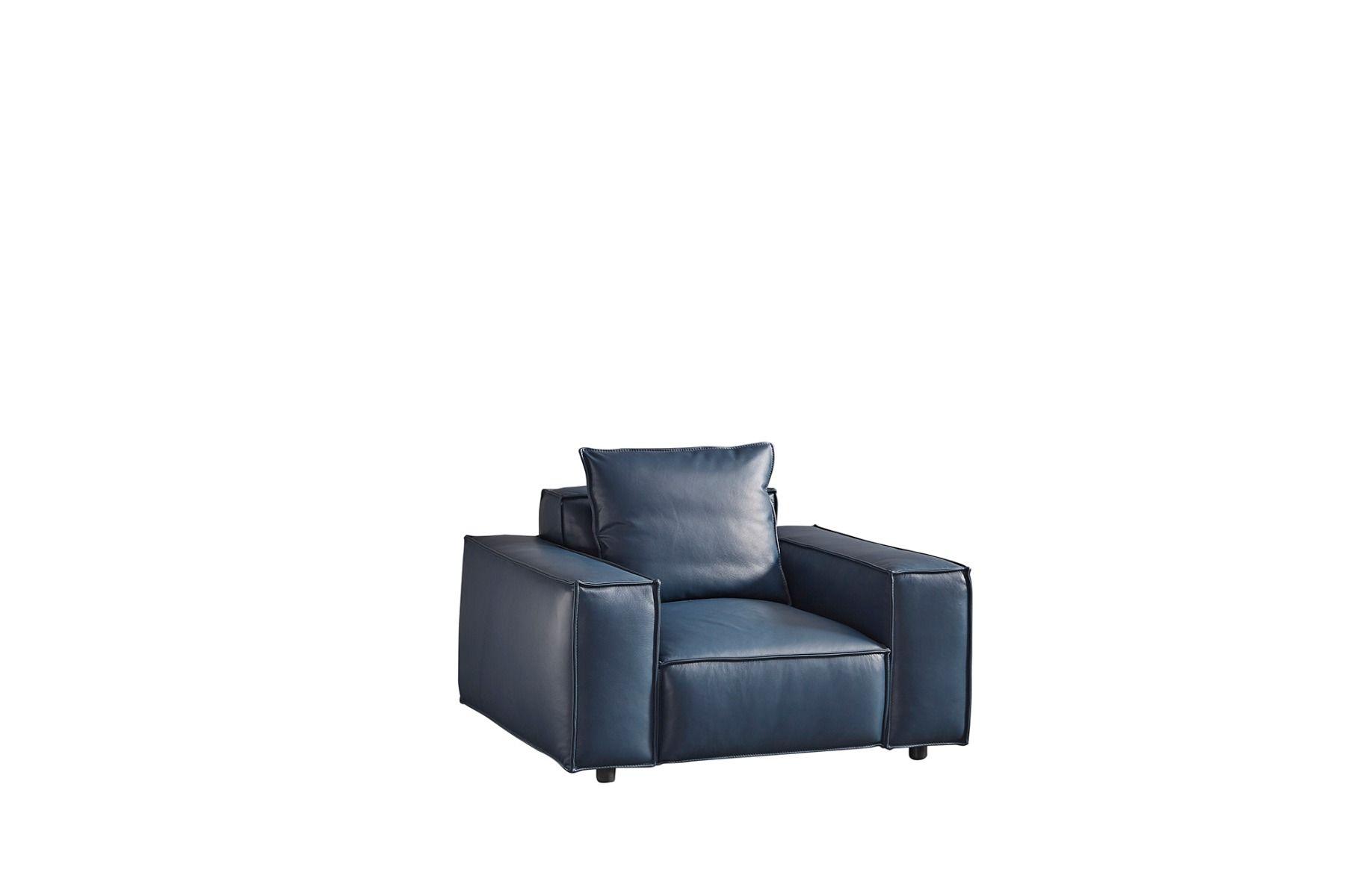

                    
Buy Navy Blue Top-Grain Italian Leather Sofa Set 3P EK8008-NB American Eagle Urban
