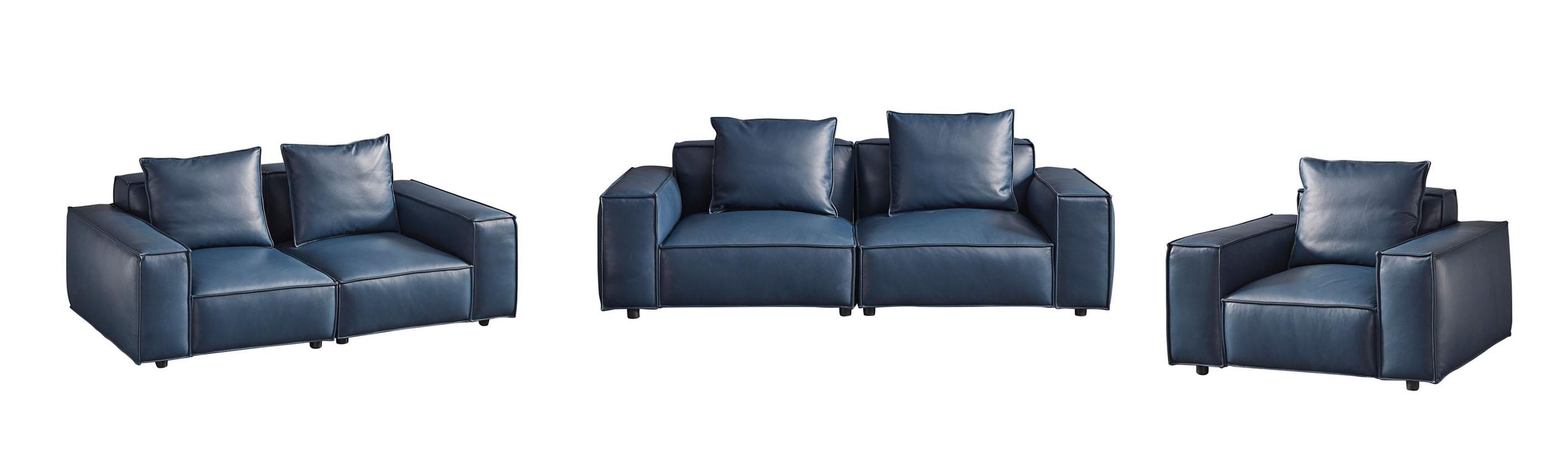 

    
American Eagle Furniture EK8008-NB Sofa Set Blue EK8008-NB-Set-3
