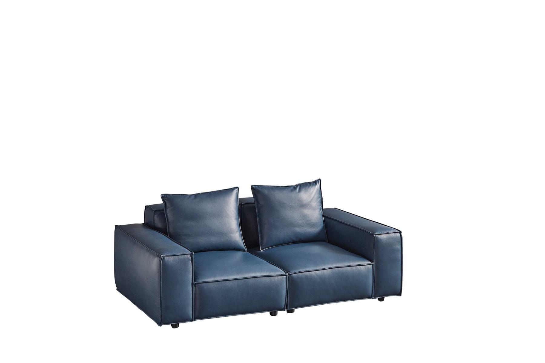 

                    
Buy Navy Blue Top-Grain Italian Leather Sofa Set 4Pcs EK8008-NB American Eagle Urban
