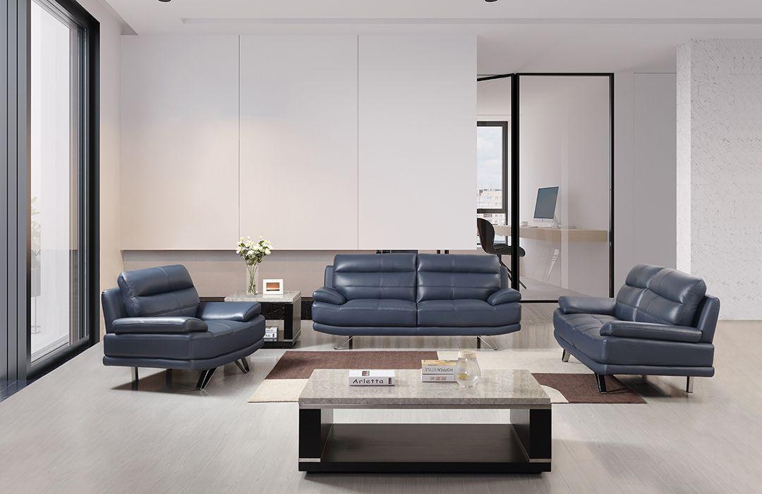 

                    
American Eagle Furniture EK530-NB Sofa Set Blue Leather Purchase 
