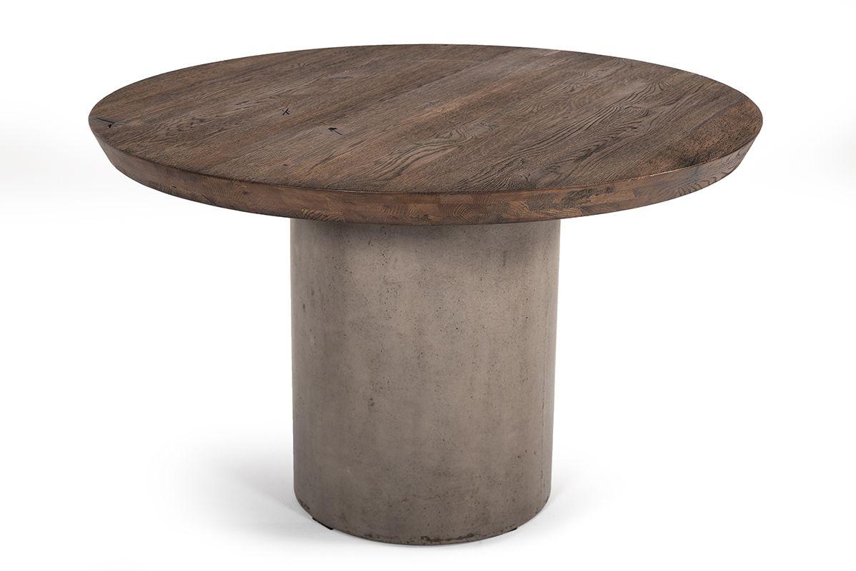 

    
Modern Oak & Concrete 47"W Round Dining Table by VIG Modrest Renzo
