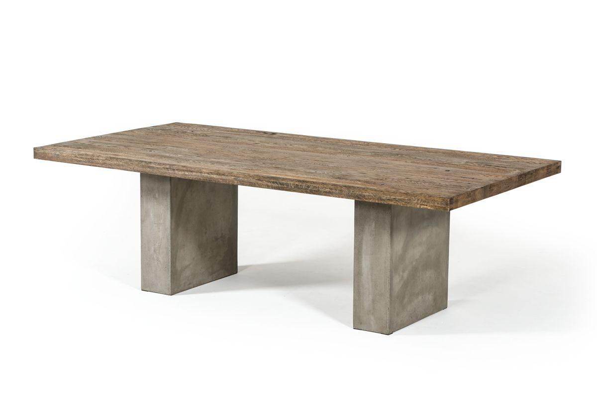 

    
Modern Oak & Concrete 94"W Dining Table by VIG Modrest Renzo
