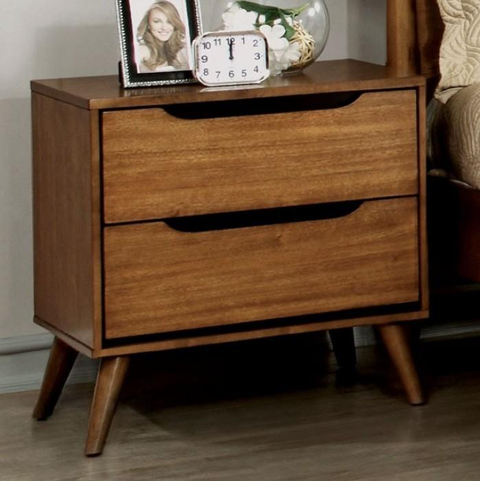 

    
Modern Oak Solid Wood Nightstand Furniture of America Lennart CM7386A-N
