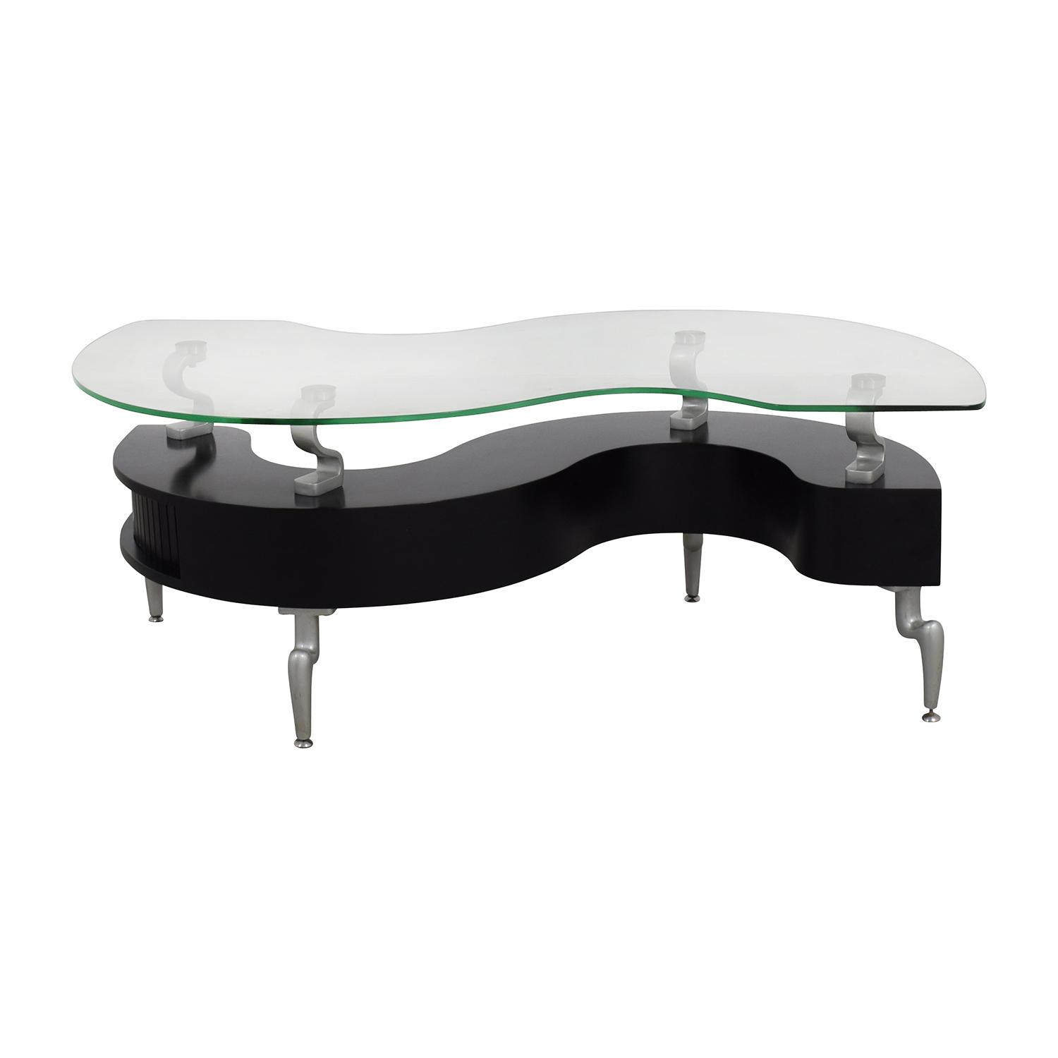 

    
T288BC-2PC Modern Occasional Tables In Black With Black Cushions 2Pcs T288BC Global United
