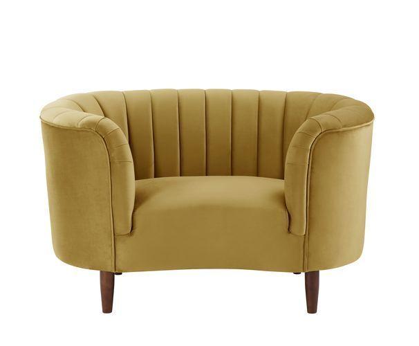 

    
Modern Olive Yellow Velvet Chair by Acme Millephri LV00165

