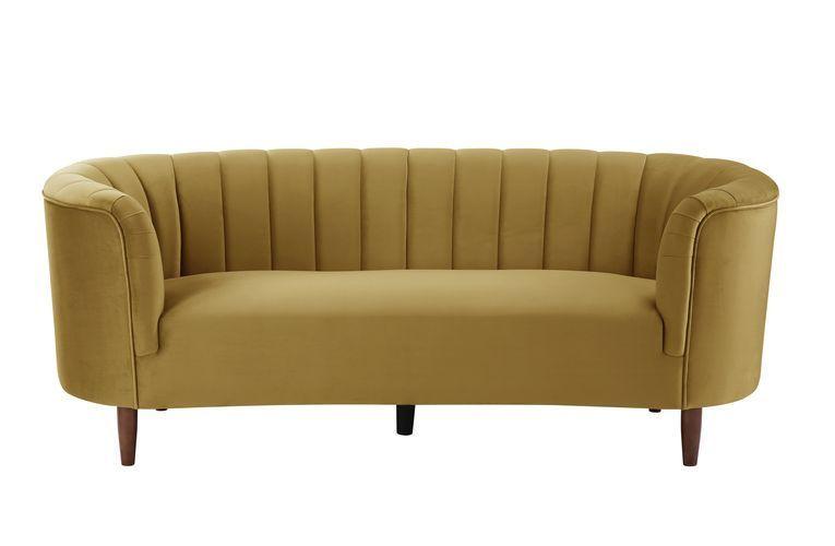 

    
Modern Olive Yellow Velvet Sofa by Acme Millephri LV00163
