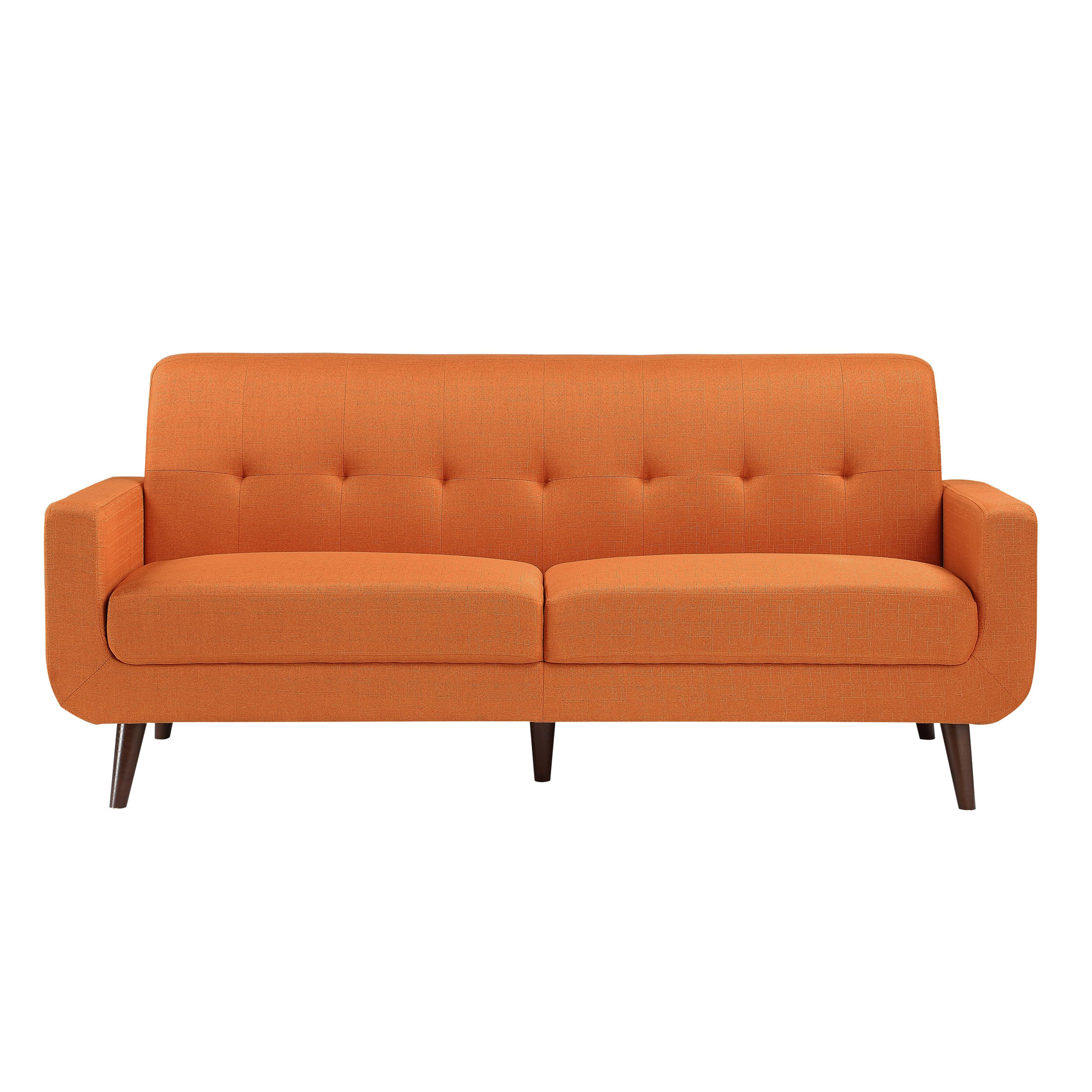 

    
Modern Orange Textured Living Room Set 2pcs Homelegance 9433RN Fitch
