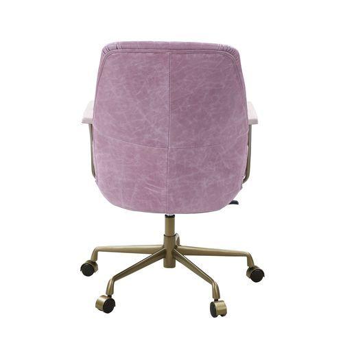 

                    
Acme Furniture Hamilton Home Office Chair Pink Top grain leather Purchase 
