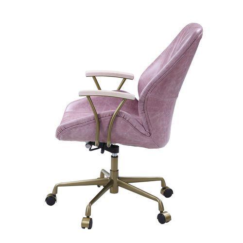 

    
Modern Pink Top Grain Leather Office Chair by Acme Hamilton OF00399
